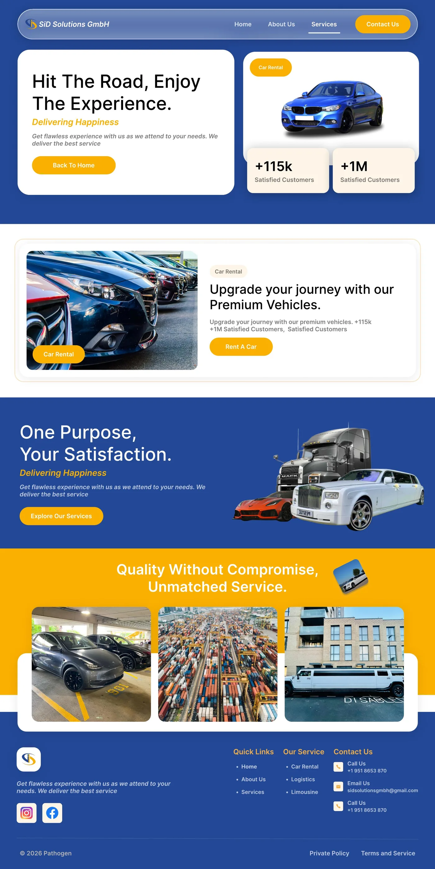 About Us page